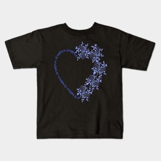 Cute colorful heart with dragonflies Kids T-Shirt